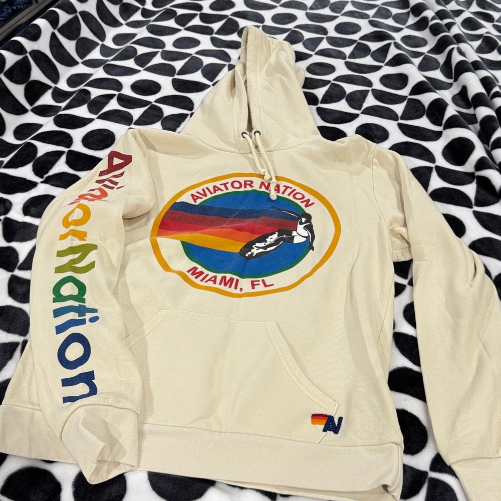 Aviator Nation Hoodie Vintage White - Picture 4 of 7